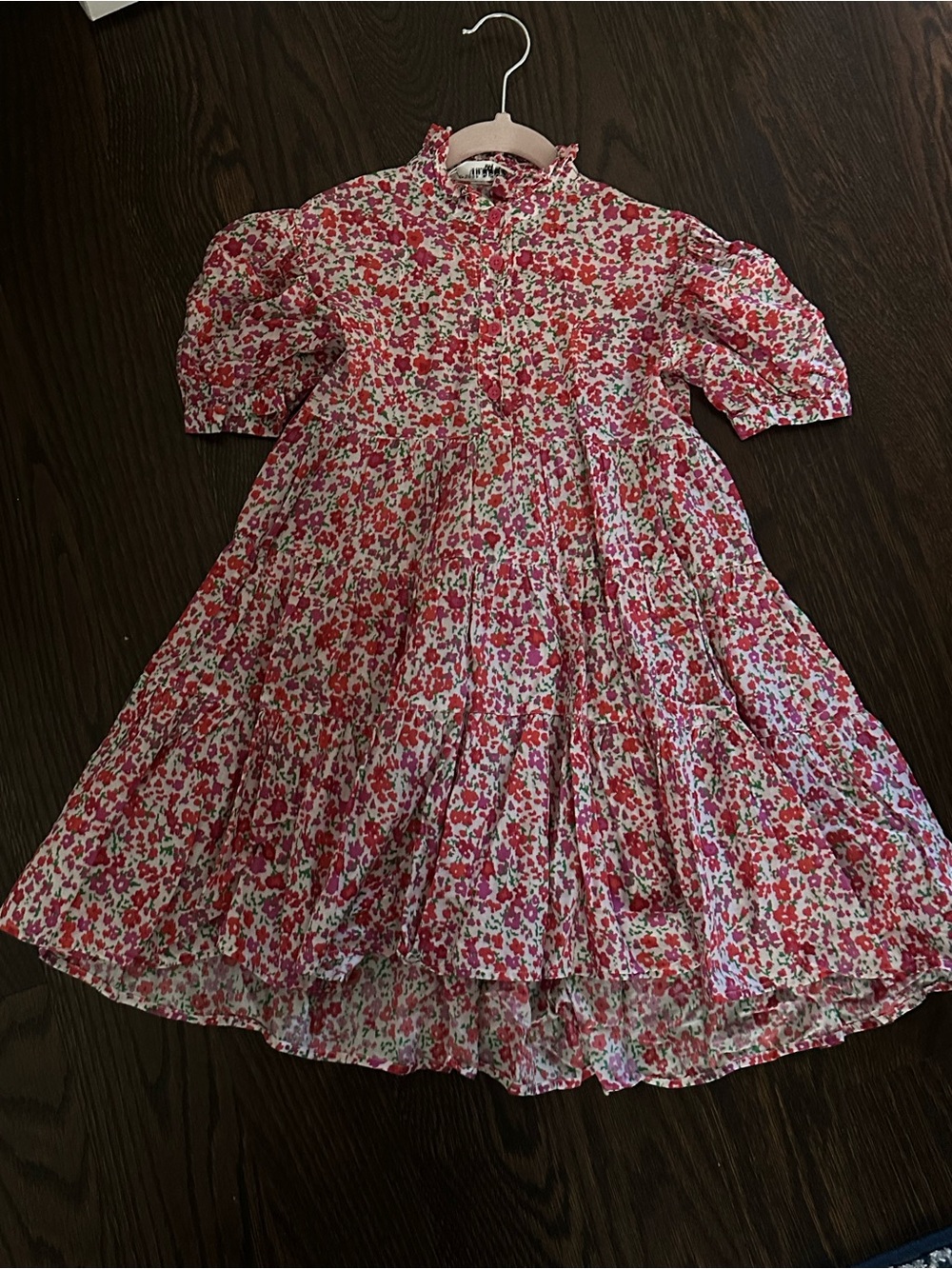 Philosophy di Lorenzo Serafini Pink Floral Tiered Dress